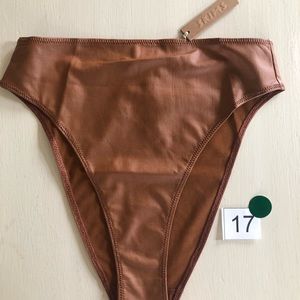 SKIMS Copper Shine Panties Underwear Sz S NWT